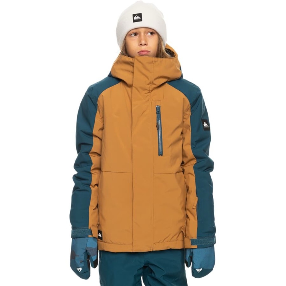 NEW Quiksilver Kids Blue and Tan Jacket